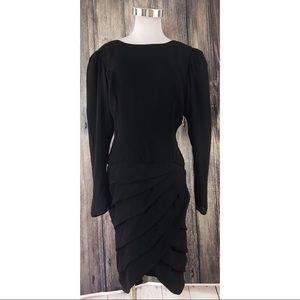 Justin David New York Long Sleeve Ruffle Dress